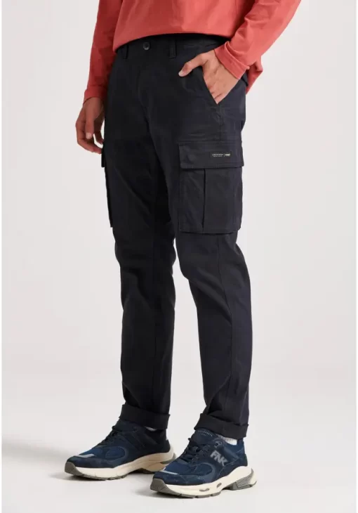 Ανδρικό comfort cargo παντελόνι FBM010 002 02 Navy (2)