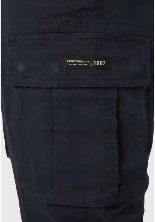 Ανδρικό comfort cargo παντελόνι FBM010 002 02 Navy (2)