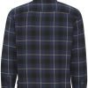 Ανδρικό καρό flannel πουκάμισο 20717536194024 Blue.