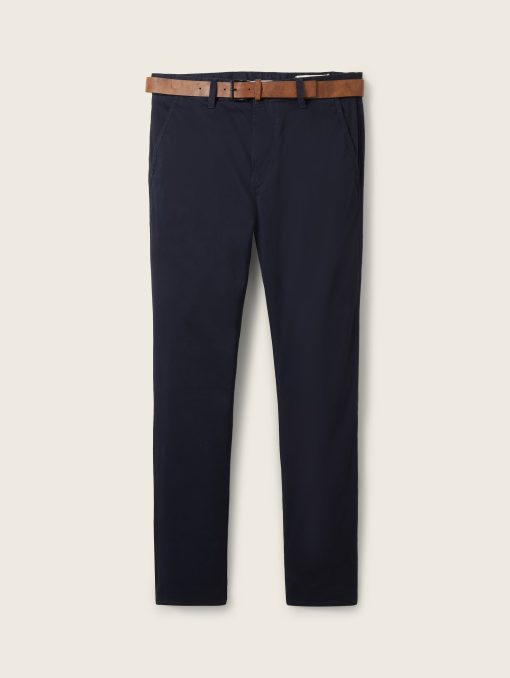 Παντελόνι chinos με ζώνη 100825310668 Navy (2)