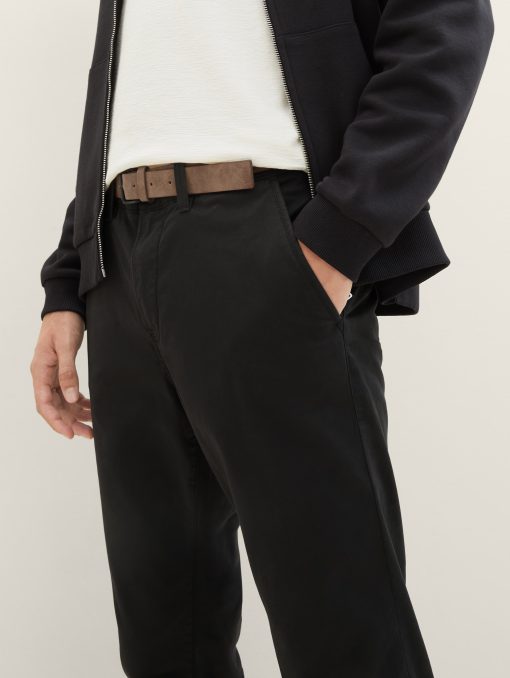 Παντελόνι chinos με ζώνη 100825329999 Black (2)