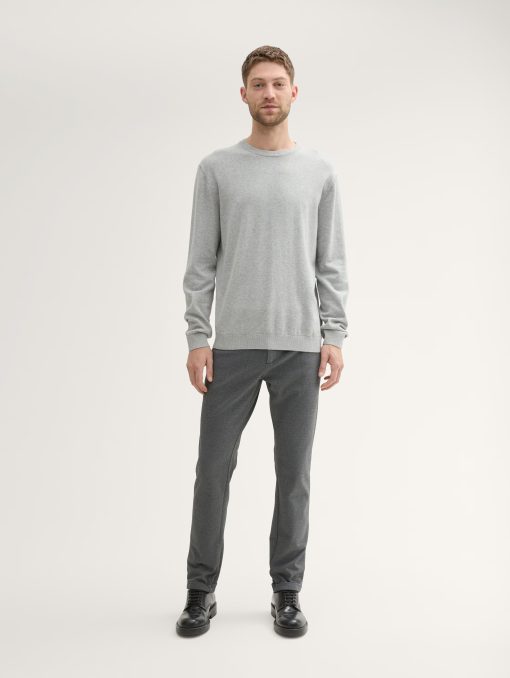 Παντελόνι slim chino Jersey Travis 104485335951 Grey (3)