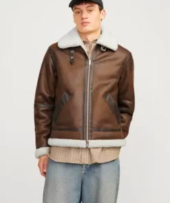 δερμάτινο(eco) jacket 12261819 Brown (4)