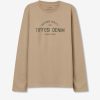 μπλούζα με λαιμόκοψη 10056688145 Beige (4)