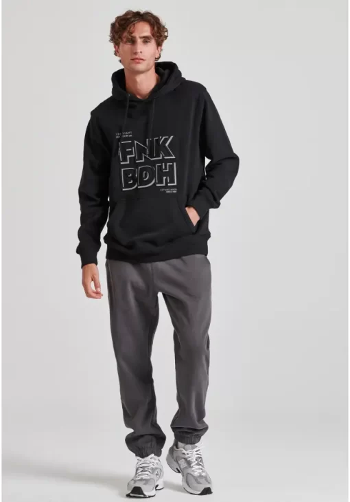 Relaxed fit φούτερ με κέντημα στο στήθος FBM010 018 06 Black (2)