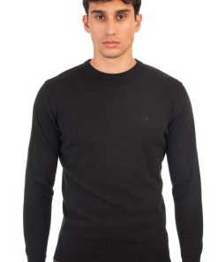 Πλεκτό με στρογγυλή λαιμόκοψη KNIT 8000 Black (3)