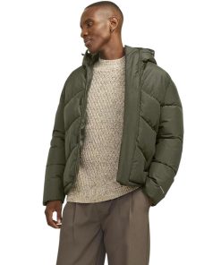 μπουφάν puffer με ενσωματωμένη κουκούλα 12259850 Khaki