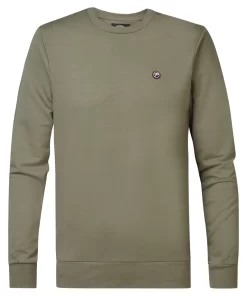 φούτερ με λαιμόκοψη Swr0026165 Khaki (2)