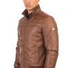 Eco leather μπουφάν Mljk 2020 Camel (3)