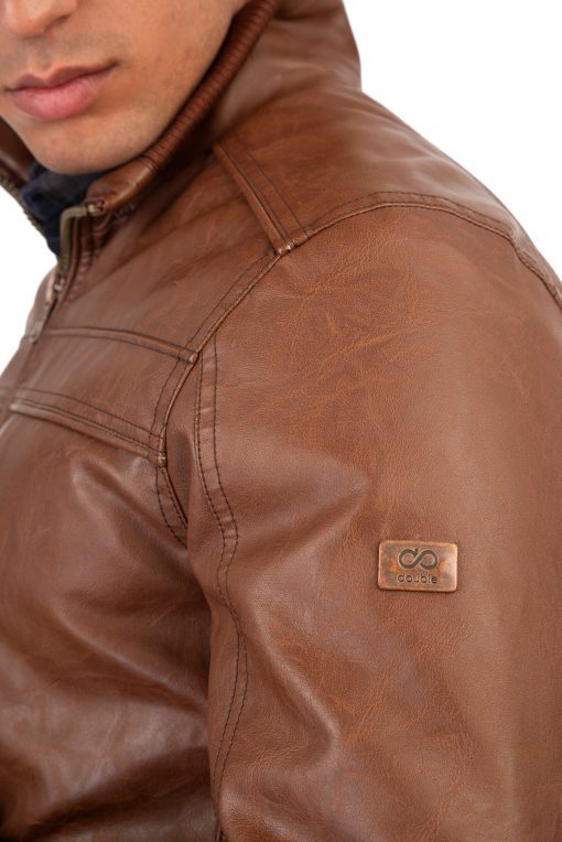 Eco leather μπουφάν Mljk 2020 Camel (5)