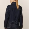 Γυναικείο jean μπουφάν cropped WP D JKT W24 003 DK Blue Denim (3)