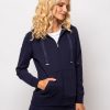 Γυναικείο φούτερ με φερμουάρ Silvi T04012 Navy (4)