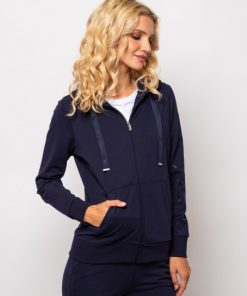 Γυναικείο φούτερ με φερμουάρ Silvi T04012 Navy (4)